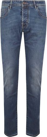 Jacob Cohen Jeans, Heren, Blauw, W31, 5 Pockets Super Slim Fit Nick Slim Jeans