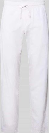 Jack & Jones Jack & Jones Hose aus Baumwoll-Leinen-Mix Modell KANE in Weiss, Gr&ouml;&szlig;e XXL