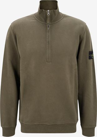 Stone Island Sweatshirt mit Stehkragen und Reissverschluss 6100068