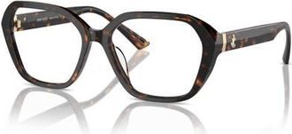 Jimmy Choo London 55mm Butterfly optical glasses in Tortoise at Nordstrom