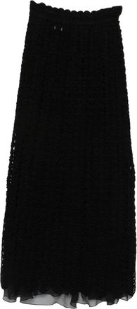 Atu Body Couture Rok met gehaakte afwerking - Zwart