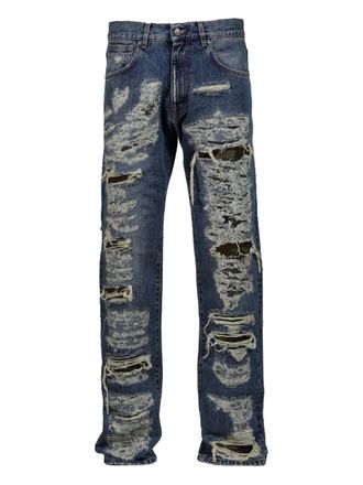 424 logo-patch jeans - Blue