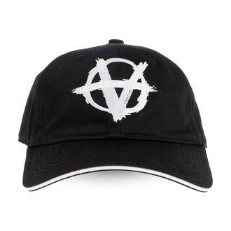 VETEMENTS Baseballpet met logo - Heren - Petten - Zwart - ONE Size - Katoen - Accessoires