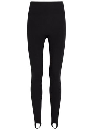 Spanx Ponte Stirrup Stretch-jersey Leggings - Black - S (UK8-10 / S)
