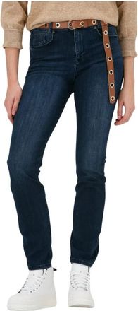 Minus Straight Leg Malena Jeans Donkerblauw - Dames - Slim Fit Jeans - Blauw - XS - Jeans