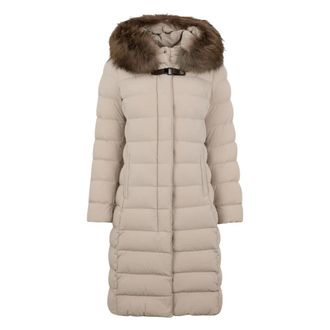 Moorer Down Coats, female, Beige, Size: XL Long Padded Coat