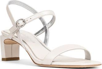 Donald J Pliner Block Heel Sandal in Pearl at Nordstrom, Size 6.5