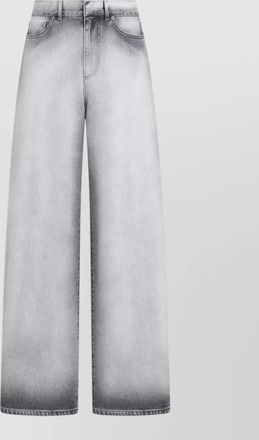 Dior wide-leg denim trousers pockets