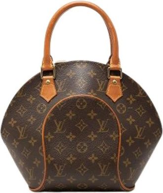 Louis Vuitton Pre-owned Ellipse PM - Dames - Pre-owned - Bruin - Maat: ONE Size Leer