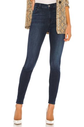 7 For All Mankind Blair High Waist Super Skinny Jeans In Dark Wash Denim