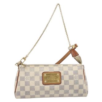 Louis Vuitton Eva Damier Neutral Canvas Handbag (Pre-Owned)