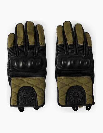 Belstaff Mens Hampstead Leather Gloves - Black/Black - Size: XS
