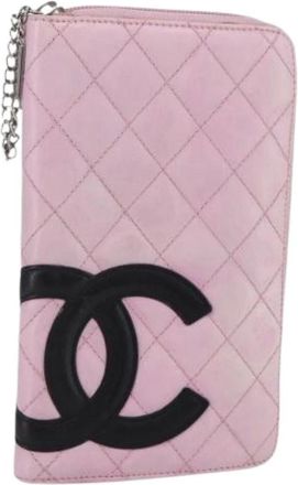 Chanel Pre-owned Wallets, female, Pink, Size: ONE SIZE Pre-owned Leather Wallet