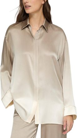 Lafayette 148 New York Ombre Boyfriend Oversized Shirt