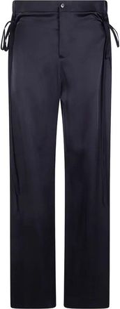 Ann Demeulemeester Tita High Comfort Trousers With Double Ribbon Clo
