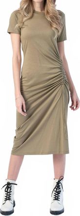 Rag & Bone Ina Midi Dress In Light Olive