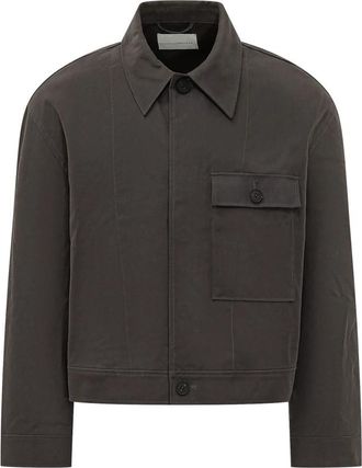STUDIO NICHOLSON Drey Jacket - Heren - Zomerjassen - Grijs - L - Katoen - Jassen