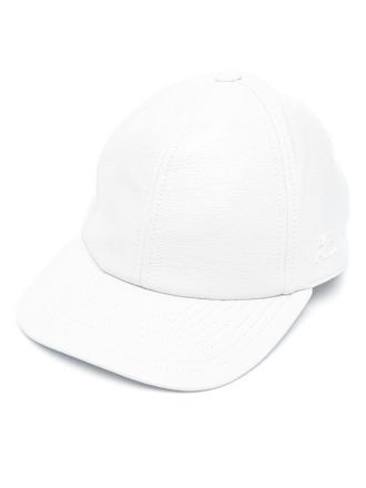 Courrèges Cappello da baseball con ricamo - Bianco