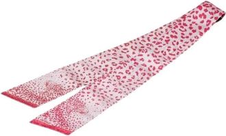 Cartier Pre-owned Scarves, female, Pink, Size: ONE SIZE Pre-owned Silk Scarf