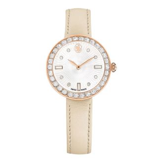 Swarovski Zwitsers quartzhorloge voor dames Matrix Beige/Rosegoud 5672968 - Dames - Horloges - Roze - ONE Size - Accessoires