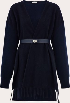Ferragamo Women Poncho cardigan Blue