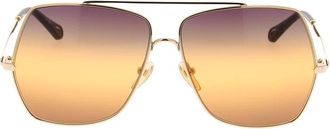 Chlo&eacute; Zonnebril - unisex - Accessoires - Geel - Maat: ONE Size