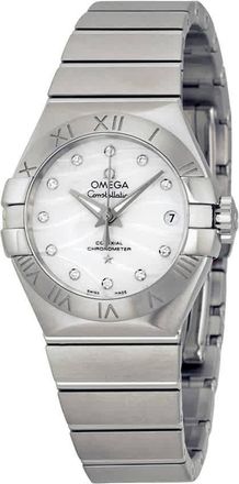 Omega Constellation Automatic Mother of Pearl Diamond Dial Ladies Watch 12310272055002