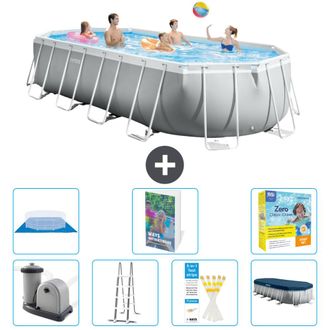 Intex Piscina Prism Frame Oval - 610x305x122 Cm - 8-piezas S546