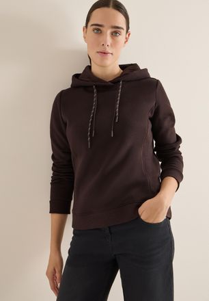 Cecil Hoodie CECIL, Damen, Gr. L (42), tartufo braun, Sweatware, Obermaterial: 60% Baumwolle, 40% Polyester. Futter: 50% Baumwolle, 50% Polyester, unifarben