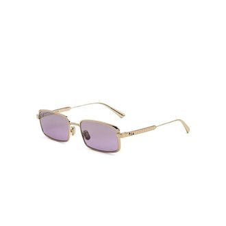 Dior Cannage S2U Zonnebril - Dames - Accessoires - Geel - Maat: 55 MM Nylon