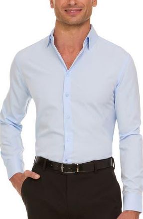 Nautica Slim Fit Serentity Solid Dress Shirt in Serenity at Nordstrom Rack, Size 14.5 - 32/33