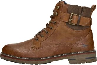 Mustang Veterschoenen Hoog - Heren - Veterlaarzen - Bruin - 45 EU - Schoenen