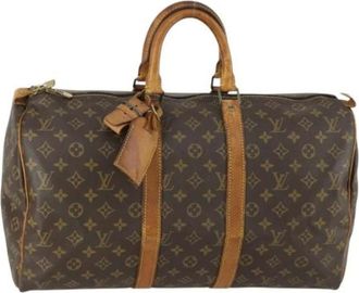 Louis Vuitton Pre-owned Weekend Bags, female, Brown, Size: ONE SIZE Pre-owned Weekend Bag