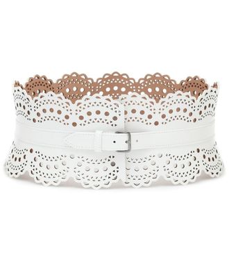 Alaia Leather corset belt