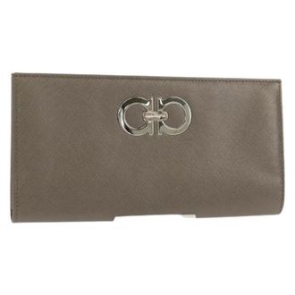 Ferragamo Pre-owned Wallets, female, Brown, Size: ONE SIZE Pre-owned Long Wallet