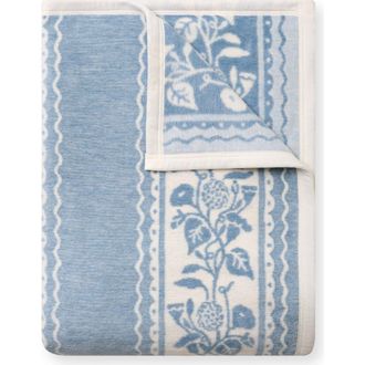 ChappyWrap Clara Stripe Throw Blanket in Blue at Nordstrom