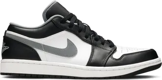 Air Jordan Mens Jordan 1 Low Black White Grey
