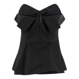 Alexander McQueen Strapless Corset Top - female - Alexander McQueen - Blouses - Black - XS - Blouses & Shirts