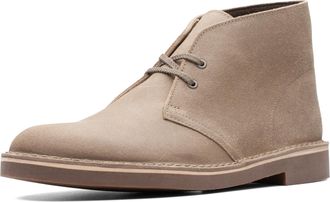 Clarks Mens Bushacre 2 Chukka Boot, Taupe Distressed Suede, 9 UK