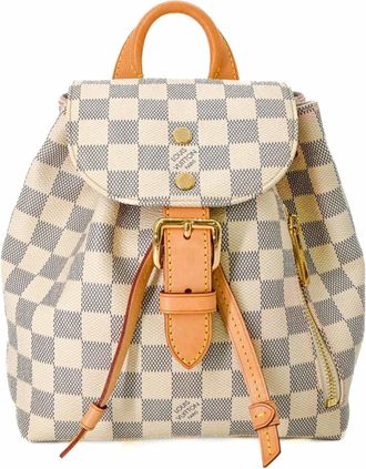 Louis Vuitton Damier Azur White Damier Azur Backpack (Pre-Owned)