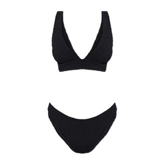 Hunza G Dames, Badkleding, Zwart, Maat: ONE Size Tweed