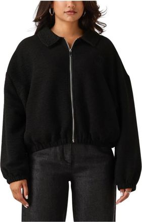 Another Label Jassen, Dames, Zwart, S, Zwarte Celina Jas voor Koude Dagen