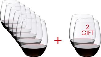 Riedel Riedel - O Wine Weingl&auml;ser, Cabernet / Merlot, transparent, 600 ml (6+2 gratis)