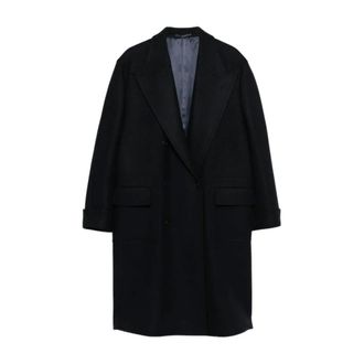 Fortela Jassen, Heren, Blauw, L, Wol, Bogart Wool Double-Breasted Coat