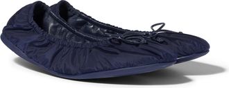 Miu Miu Foldable Technical Fabric Ballerinas, Woman, Cobalt Blue, Size 38,5