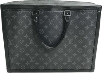 Louis Vuitton Pre-owned Monogram Eclipse Aktetas - unisex - Vintage Tassen - Zwart - ONE Size - Vintage