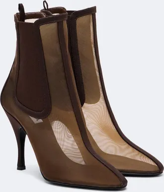 Alaia Ala&iuml;a Mesh ankle boots