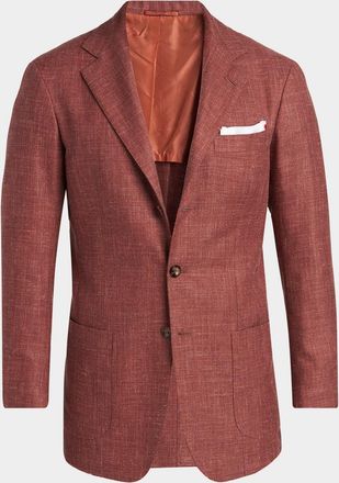 Kiton Men & apos;s Cashmere, Wool and Silk Single-Breasted Blazer