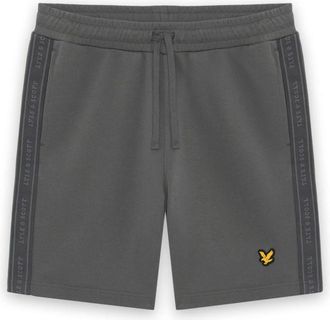 Lyle & Scott Korte Broeken, Heren, Grijs, L, Shorts met Jacquard Tape