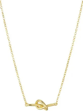 st. Moran Knotted Bar Pendant Necklace in Gold at Nordstrom